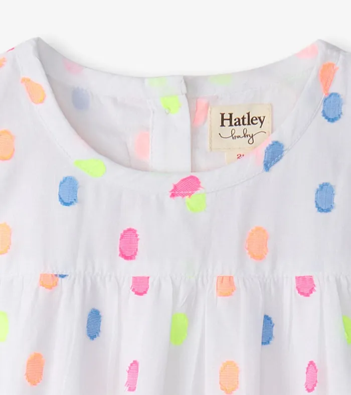 Baby and Toddler Girls Summer Dots Flounce Dress Hatley