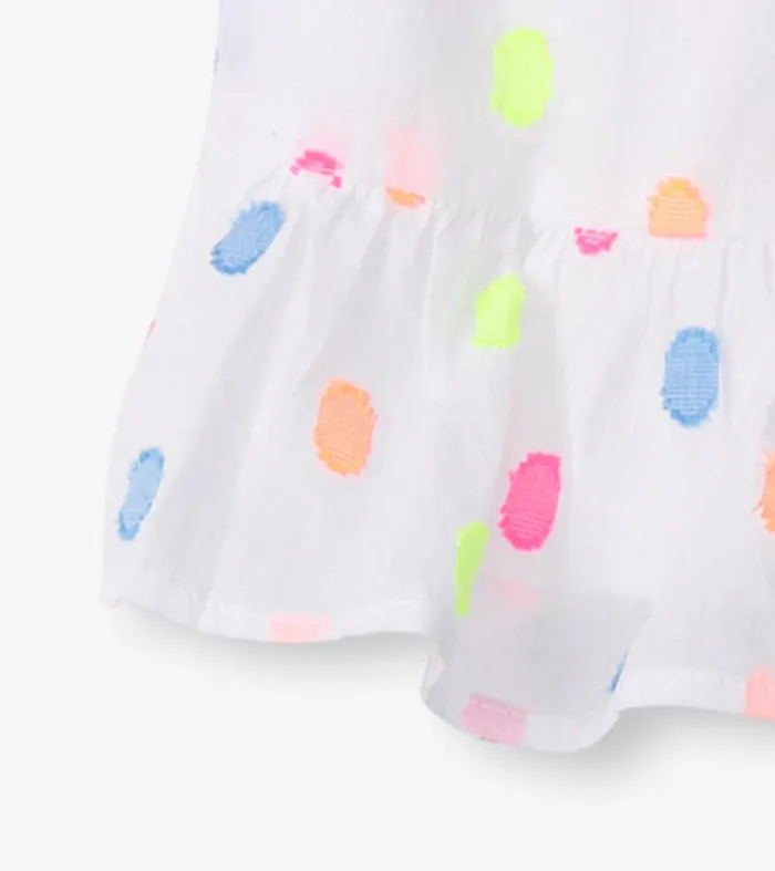 Baby and Toddler Girls Summer Dots Flounce Dress Hatley