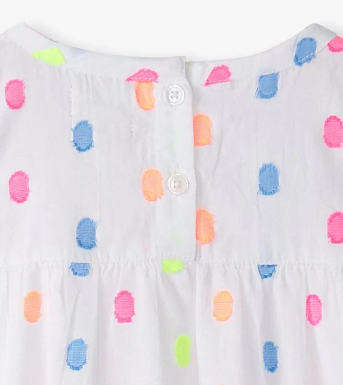 Baby and Toddler Girls Summer Dots Flounce Dress Hatley