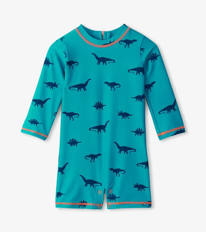 Baby Boys Dino Silhouette OnePiece Rashguard Hatley