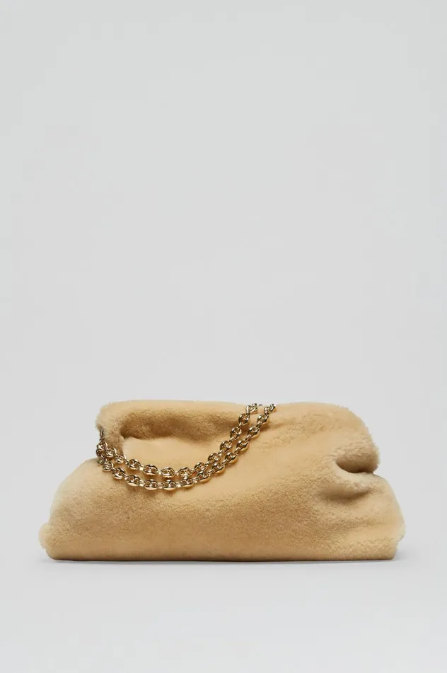 Bags Women Scanlan Theodore SHEARLING BAG Gold
