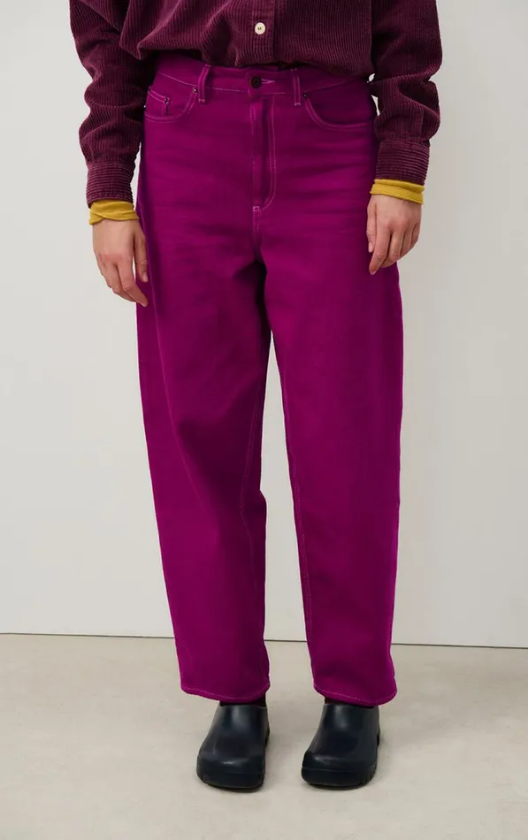 Balloon Jeans Nyolow Overdyed Fuchsia Women American Vintage Jeans