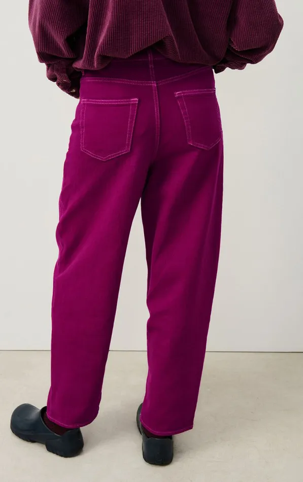 Balloon Jeans Nyolow Overdyed Fuchsia Women American Vintage Jeans Balloon Jeans Nyolow Overdyed Fuchsia Women American Vintage Jeans