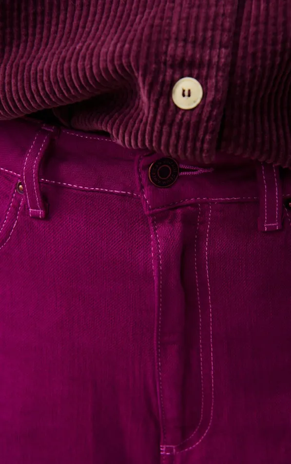 Balloon Jeans Nyolow Overdyed Fuchsia Women American Vintage Jeans Balloon Jeans Nyolow Overdyed Fuchsia Women American Vintage Jeans