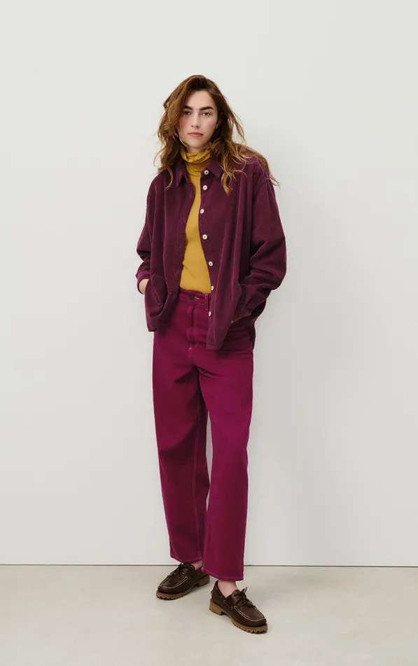 Balloon Jeans Nyolow Overdyed Fuchsia Women American Vintage Jeans Balloon Jeans Nyolow Overdyed Fuchsia Women American Vintage Jeans