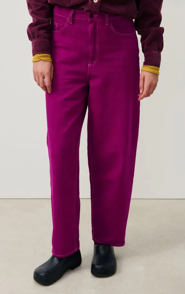 Balloon Jeans Nyolow Overdyed Fuchsia Women American Vintage Jeans Balloon Jeans Nyolow Overdyed Fuchsia Women American Vintage Jeans