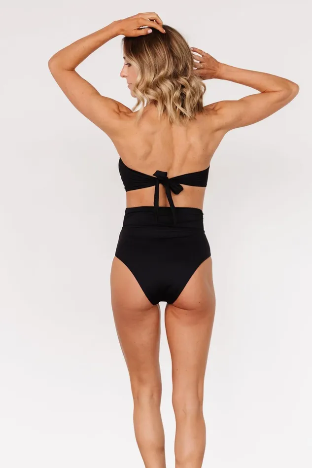 Baltic Born Bikini Women Milos High Waist Bikini Bottom Black Baltic Born Bikini Women Milos High Waist Bikini Bottom Black