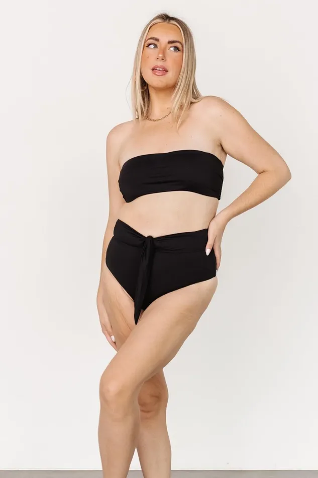 Baltic Born Bikini Women Milos High Waist Bikini Bottom Black Baltic Born Bikini Women Milos High Waist Bikini Bottom Black