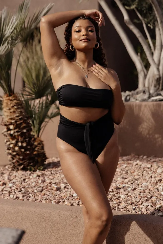 Baltic Born Bikini Women Milos High Waist Bikini Bottom Black Baltic Born Bikini Women Milos High Waist Bikini Bottom Black