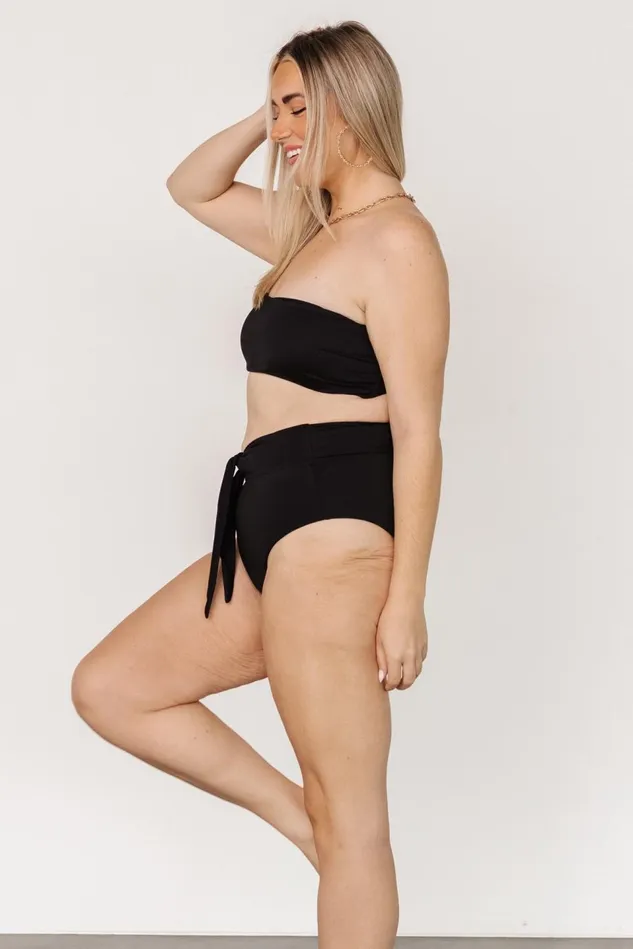 Baltic Born Bikini Women Milos High Waist Bikini Bottom Black Baltic Born Bikini Women Milos High Waist Bikini Bottom Black
