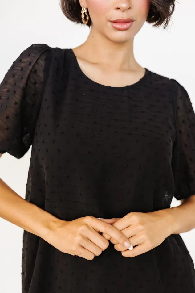 Baltic Born Blouses Shirts Women Tawnie Swiss Dot Top Black Baltic Born Blouses Shirts Women Tawnie Swiss Dot Top Black