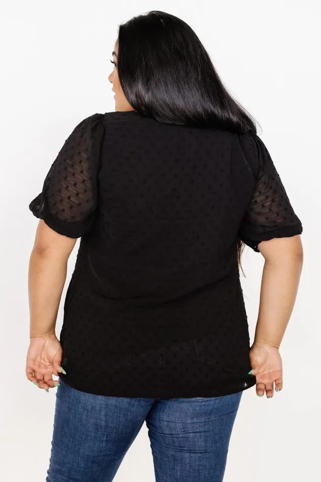 Baltic Born Blouses Shirts Women Tawnie Swiss Dot Top Black Baltic Born Blouses Shirts Women Tawnie Swiss Dot Top Black