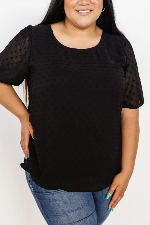 Baltic Born Blouses Shirts Women Tawnie Swiss Dot Top Black Baltic Born Blouses Shirts Women Tawnie Swiss Dot Top Black