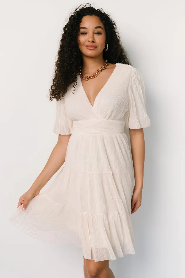 Baltic Born Bridal Women Patrice Short Dress Cream Baltic Born Bridal Women Patrice Short Dress Cream