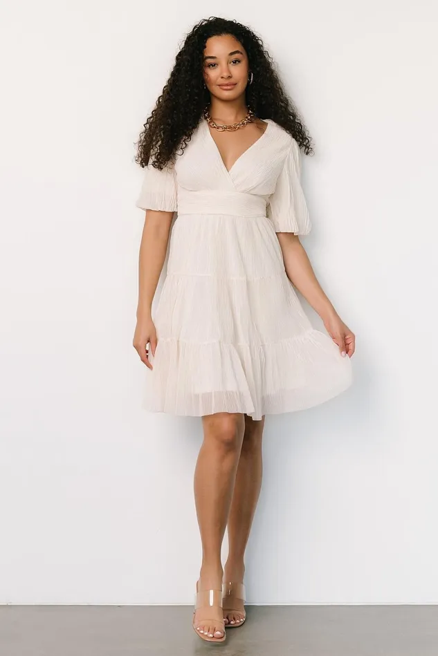 Baltic Born Bridal Women Patrice Short Dress Cream Baltic Born Bridal Women Patrice Short Dress Cream
