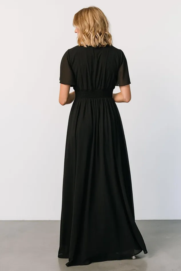 Baltic Born Bump Friendly Women Ramona Maxi Dress Black