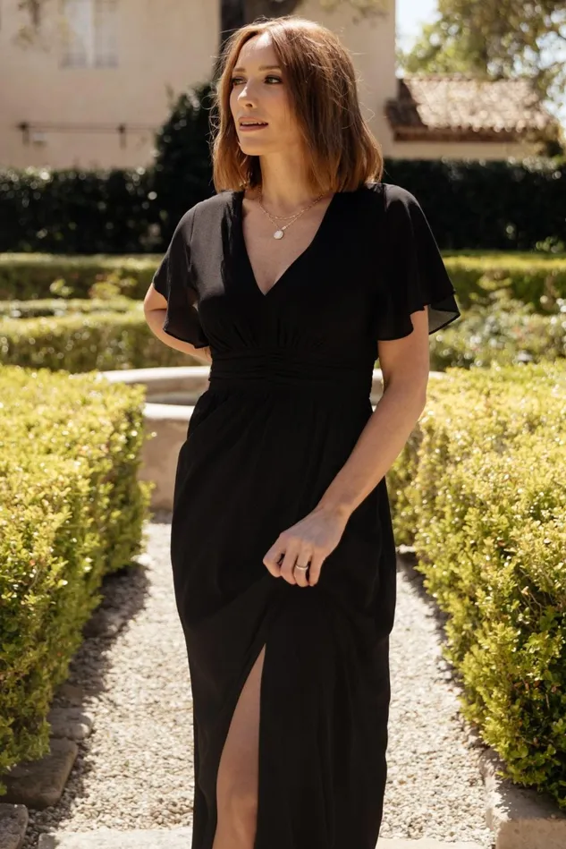 Baltic Born Bump Friendly Women Ramona Maxi Dress Black