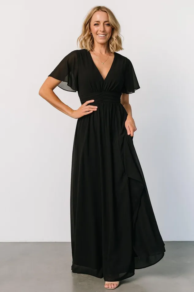 Baltic Born Bump Friendly Women Ramona Maxi Dress Black