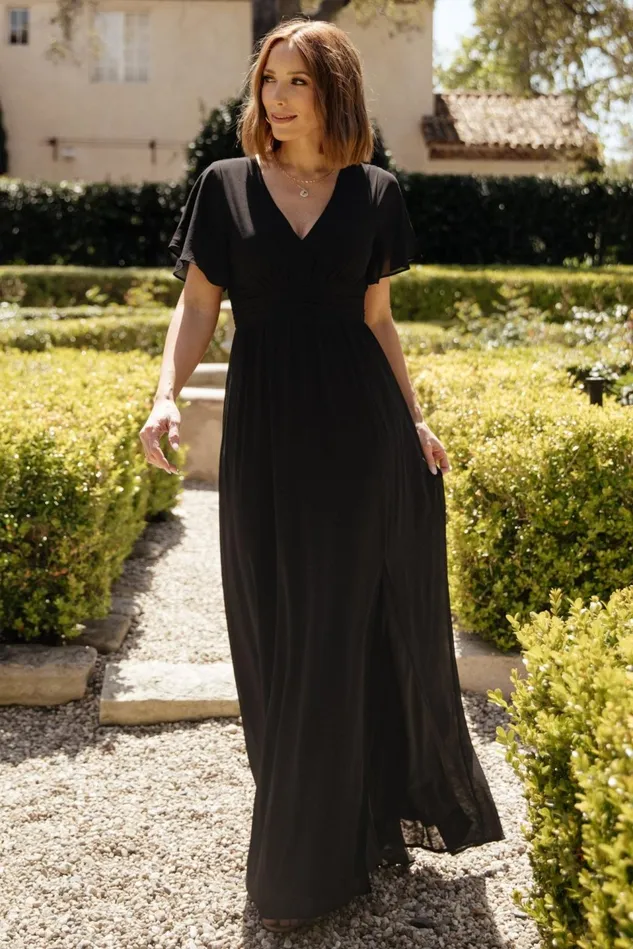 Baltic Born Bump Friendly Women Ramona Maxi Dress Black