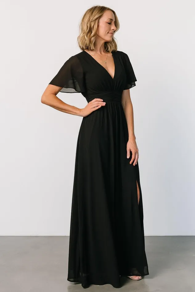 Baltic Born Bump Friendly Women Ramona Maxi Dress Black