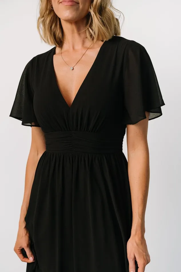 Baltic Born Bump Friendly Women Ramona Maxi Dress Black
