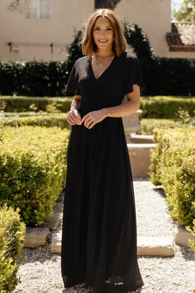 Baltic Born Bump Friendly Women Ramona Maxi Dress Black