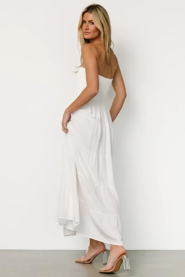 Baltic Born Cover Ups Women Domenica Strapless Maxi Dress Off White Baltic Born Cover Ups Women Domenica Strapless Maxi Dress Off White