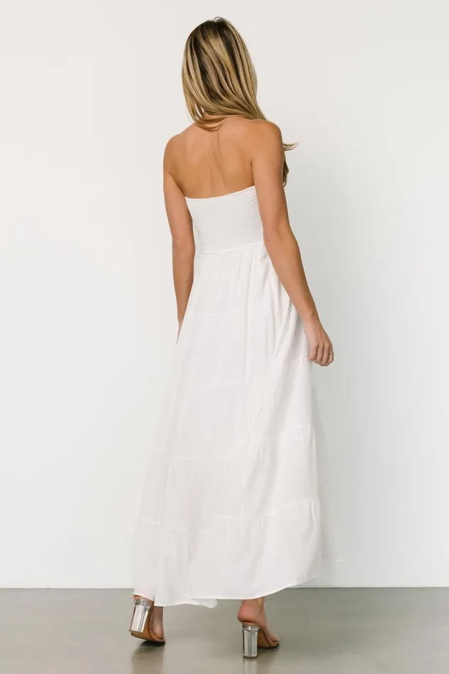 Baltic Born Cover Ups Women Domenica Strapless Maxi Dress Off White Baltic Born Cover Ups Women Domenica Strapless Maxi Dress Off White