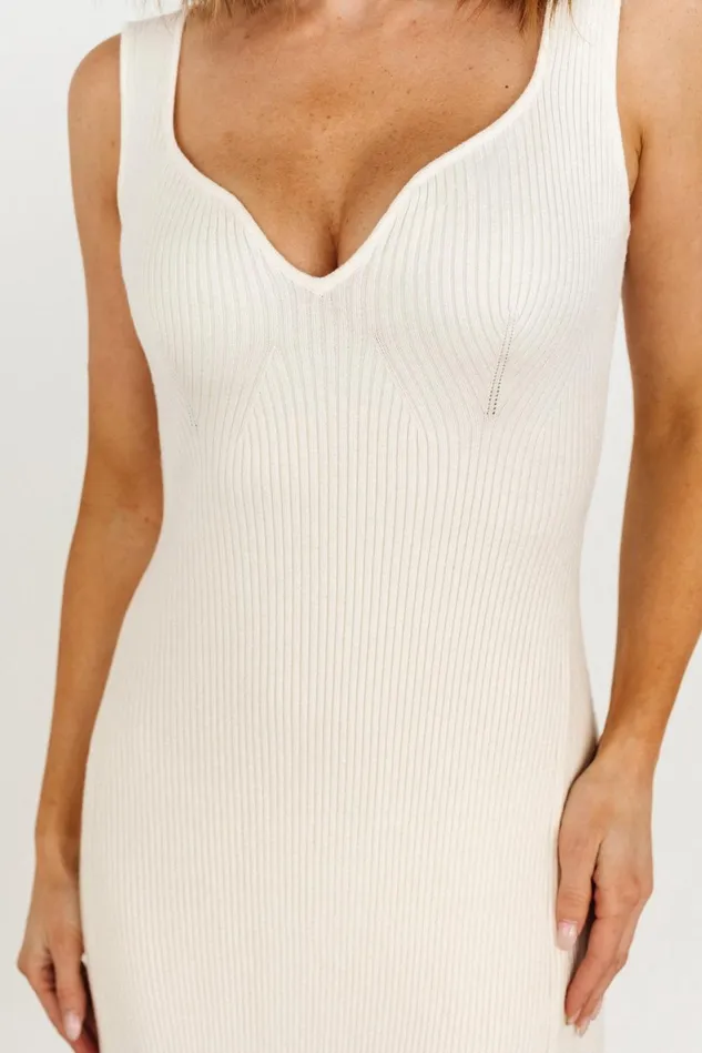 Baltic Born Midi Dresses Women Justine Ribbed Tank Maxi Dress Cream Baltic Born Midi Dresses Women Justine Ribbed Tank Maxi Dress Cream