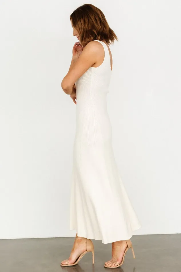 Baltic Born Midi Dresses Women Justine Ribbed Tank Maxi Dress Cream Baltic Born Midi Dresses Women Justine Ribbed Tank Maxi Dress Cream