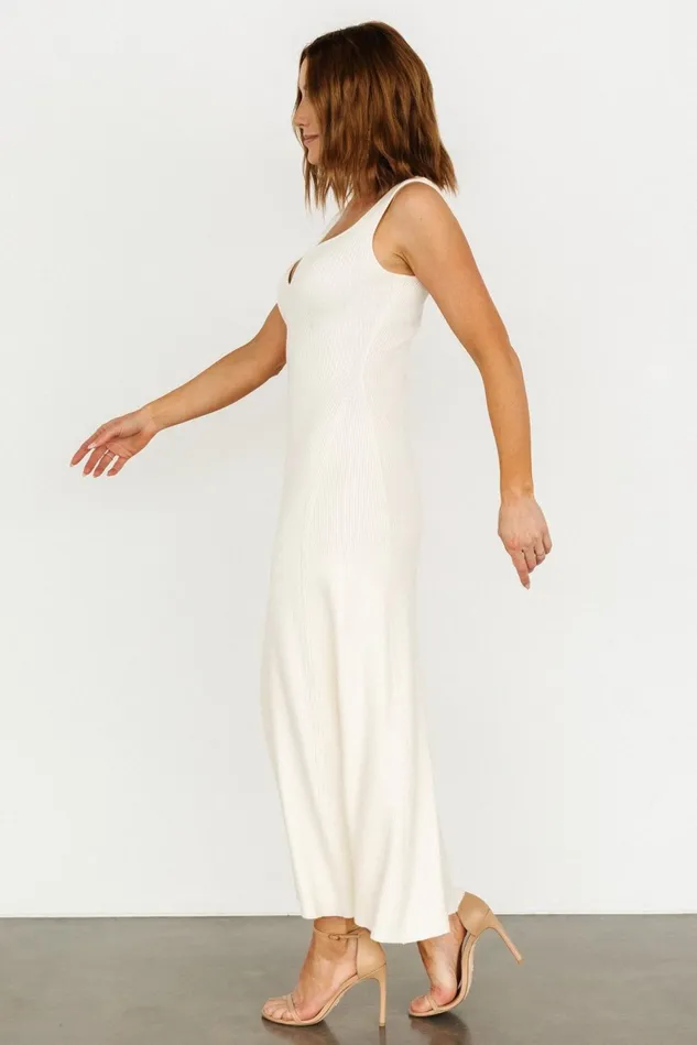 Baltic Born Midi Dresses Women Justine Ribbed Tank Maxi Dress Cream Baltic Born Midi Dresses Women Justine Ribbed Tank Maxi Dress Cream
