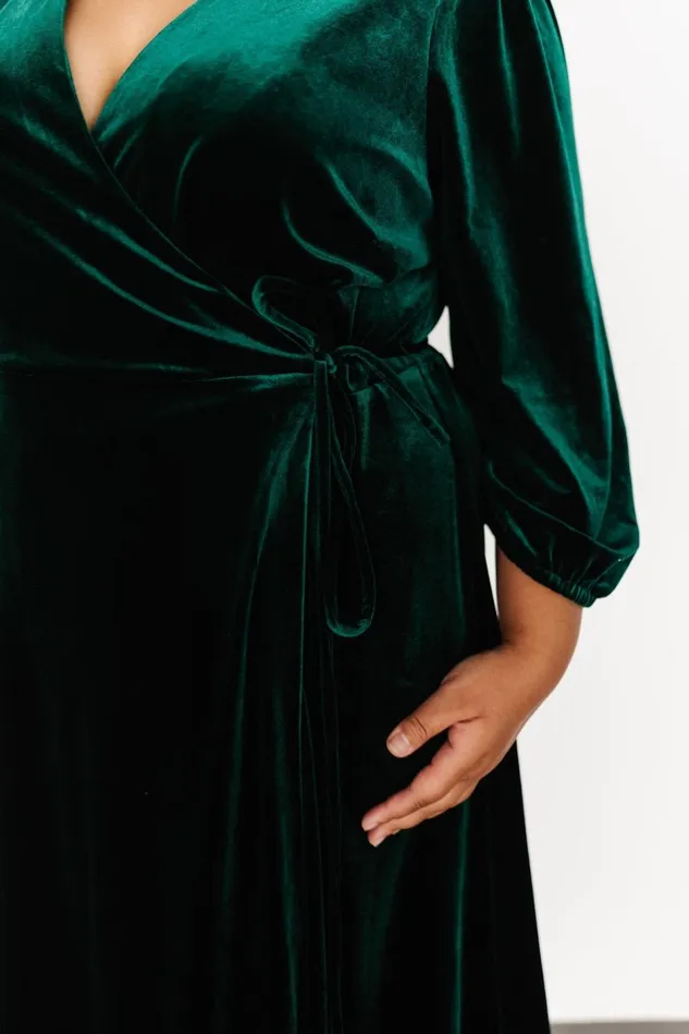 Baltic Born Mother Of The Bride Women Beckinsale Velvet Wrap Dress Dark Green Baltic Born Mother Of The Bride Women Beckinsale Velvet Wrap Dress Dark Green