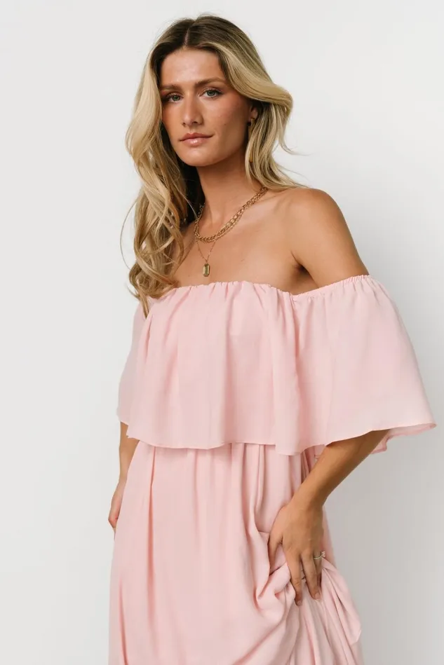 Baltic Born Mother Of The Bride Women Diana Off Shoulder Maxi Dress Blush Baltic Born Mother Of The Bride Women Diana Off Shoulder Maxi Dress Blush