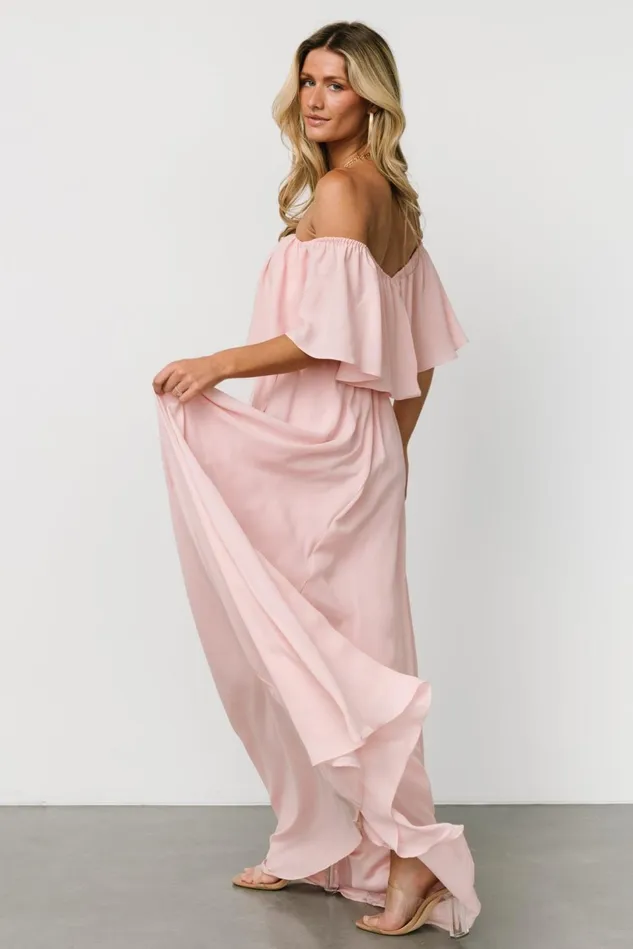 Baltic Born Mother Of The Bride Women Diana Off Shoulder Maxi Dress Blush Baltic Born Mother Of The Bride Women Diana Off Shoulder Maxi Dress Blush