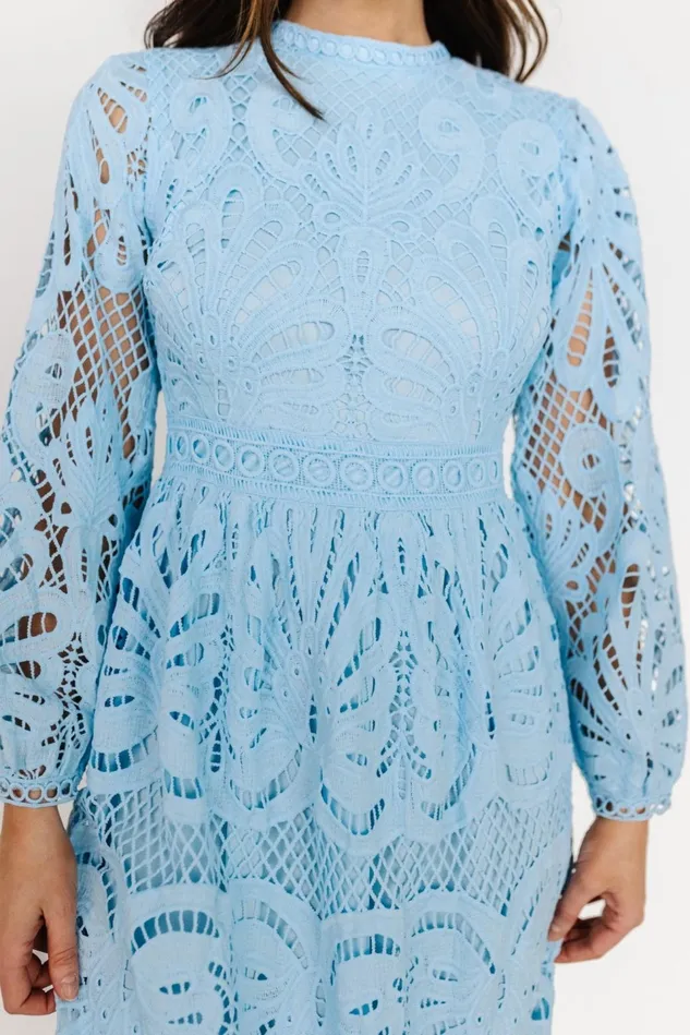 Baltic Born Mother Of The Bride Women Eldora Lace Midi Dress Light Blue Baltic Born Mother Of The Bride Women Eldora Lace Midi Dress Light Blue