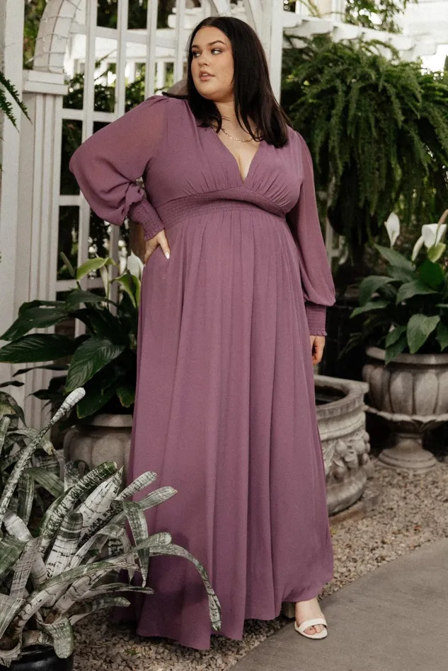 Baltic Born Mother Of The Bride Women Olivia Maxi Dress Vintage Plum