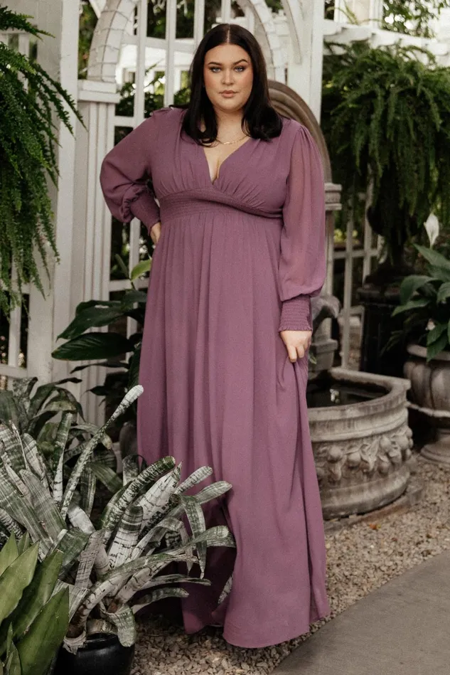Baltic Born Mother Of The Bride Women Olivia Maxi Dress Vintage Plum