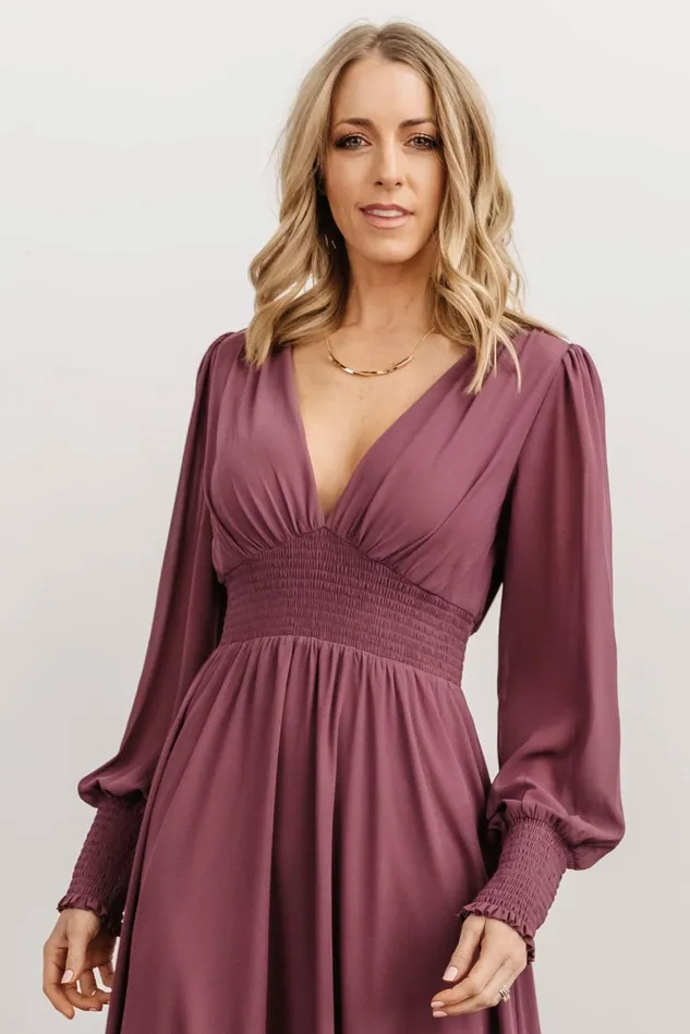 Baltic Born Mother Of The Bride Women Olivia Maxi Dress Vintage Plum