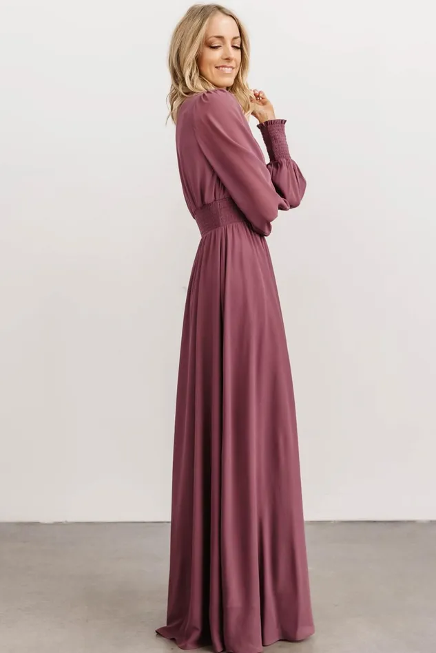 Baltic Born Mother Of The Bride Women Olivia Maxi Dress Vintage Plum