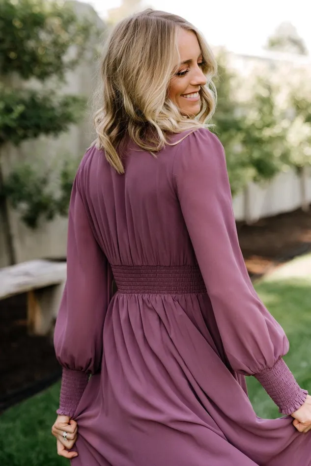 Baltic Born Mother Of The Bride Women Olivia Maxi Dress Vintage Plum