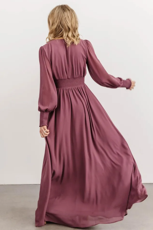 Baltic Born Mother Of The Bride Women Olivia Maxi Dress Vintage Plum