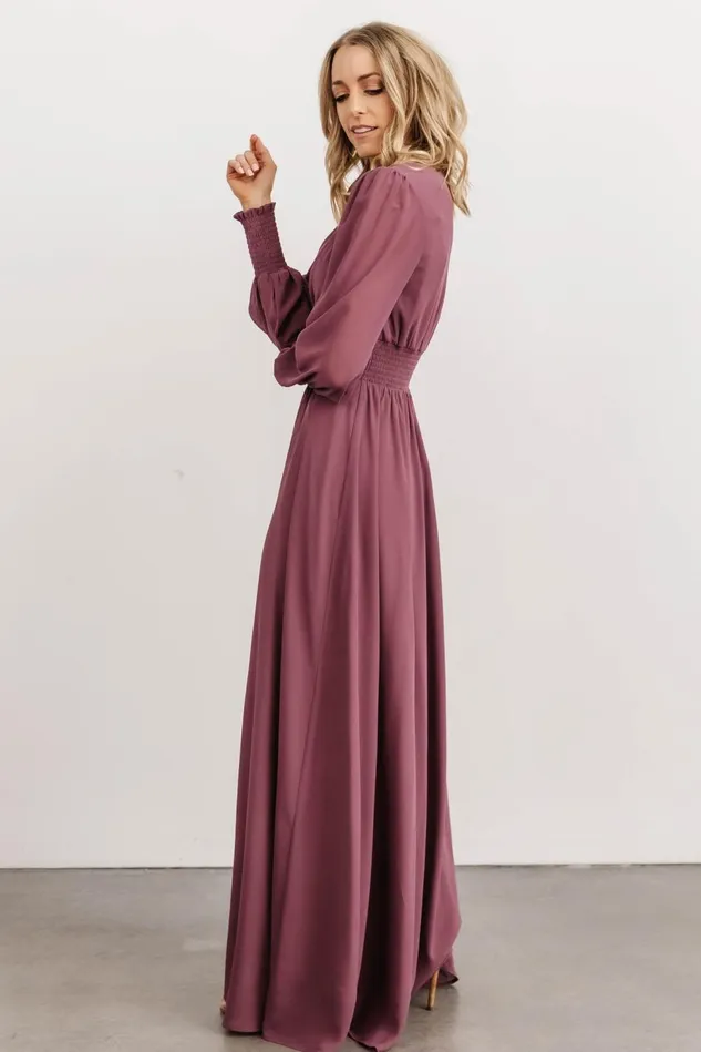 Baltic Born Mother Of The Bride Women Olivia Maxi Dress Vintage Plum