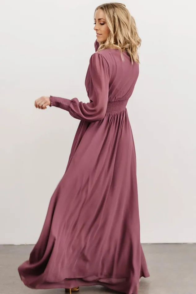 Baltic Born Mother Of The Bride Women Olivia Maxi Dress Vintage Plum