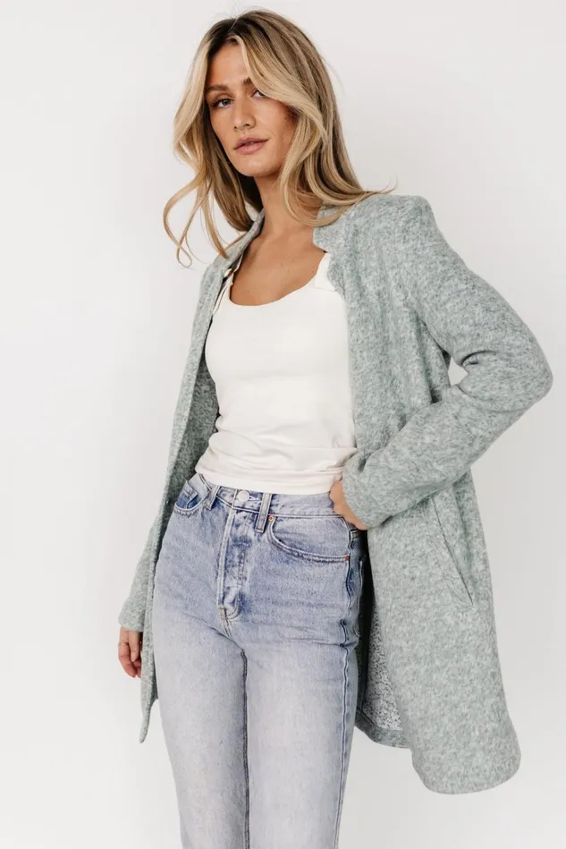 Baltic Born Outerwear Women Knoll Notch Jacket Heather Sage