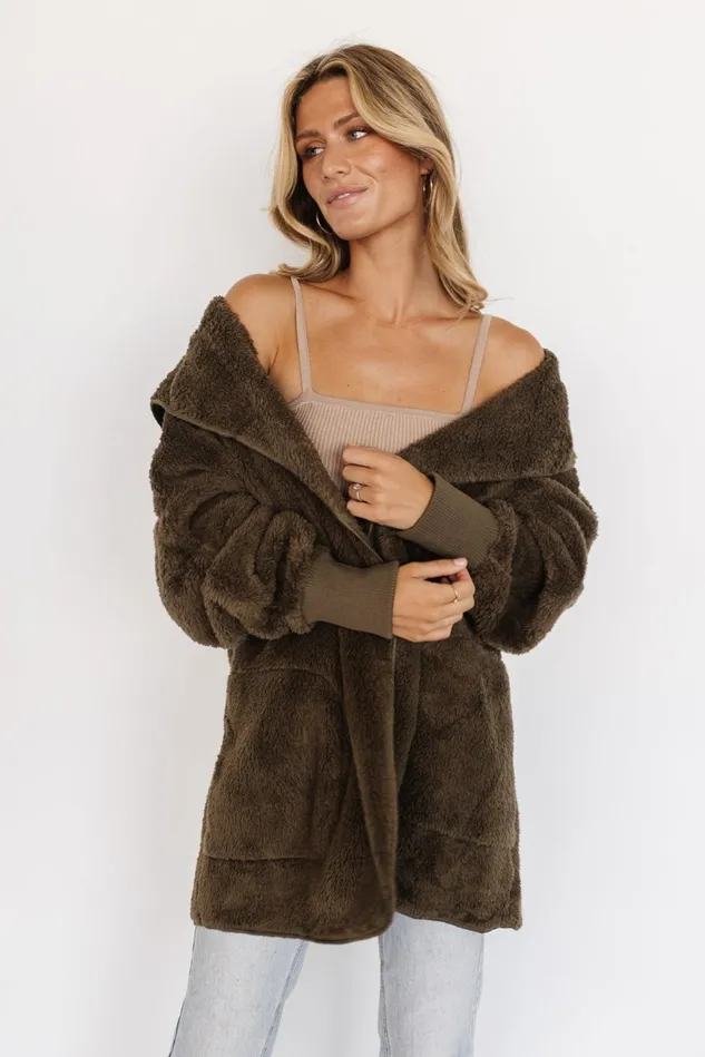 Baltic Born Outerwear Women Melrose Teddy Jacket Olive Baltic Born Outerwear Women Melrose Teddy Jacket Olive