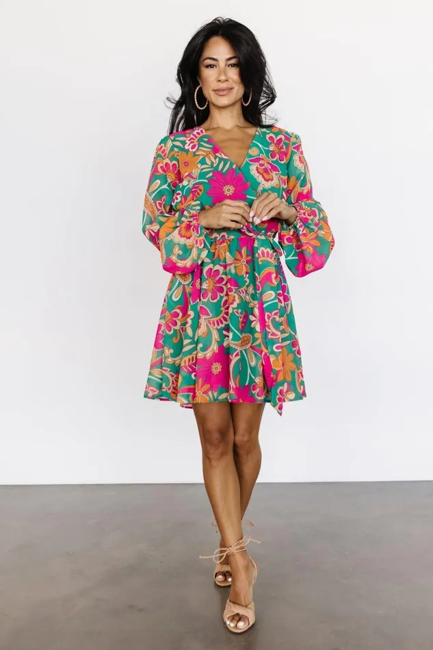 Baltic Born Short Dresses Women Wesley Mini Dress Green Multi