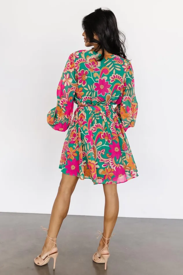Baltic Born Short Dresses Women Wesley Mini Dress Green Multi Baltic Born Short Dresses Women Wesley Mini Dress Green Multi