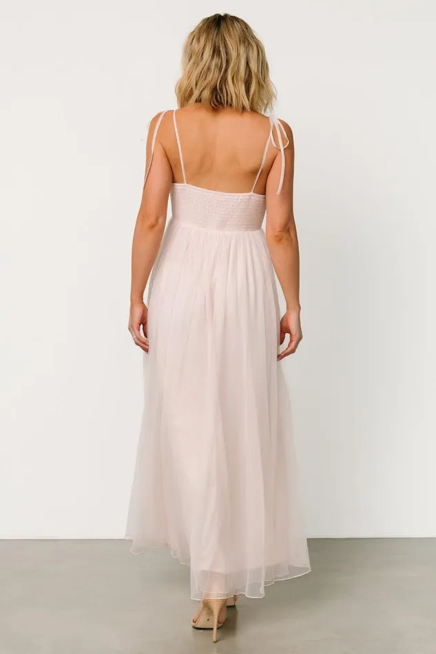 Baltic Born Tulle Styles Women Fiona Tulle Maxi Dress Pale Blush Baltic Born Tulle Styles Women Fiona Tulle Maxi Dress Pale Blush