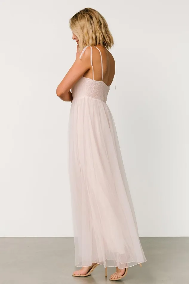 Baltic Born Tulle Styles Women Fiona Tulle Maxi Dress Pale Blush Baltic Born Tulle Styles Women Fiona Tulle Maxi Dress Pale Blush