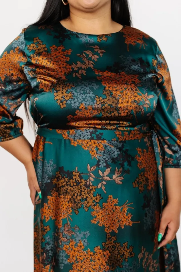 Baltic Born Wedding Guest Women Paula Satin Maxi Dress Jade Multi Baltic Born Wedding Guest Women Paula Satin Maxi Dress Jade Multi